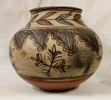 Native American, San Ildefonso Polychrome Pottery Olla, Ca late 19th Century #981