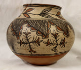 Native American, San Ildefonso Polychrome Pottery Olla, Ca late 19th Century #981