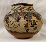 Native American, San Ildefonso Polychrome Pottery Olla, Ca late 19th Century #981