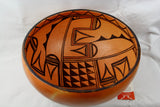 Native American, Vintage Hopi Pottery Bowl, by Violet Huma, Ca 1970's, #1255