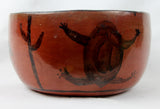 Vintage Maricopa Pottery Bowl With Anamail Motifs, Ca. 1940's,  #1281