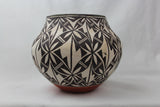 Acoma Pottery : Outstanding Acoma Polychrome Pottery Olla with Interior Banding #258 Sold