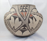 Native American, Exquisite Historic Zuni Poly Chrome Jar, 1930'-1940's, #1457 SOLD