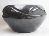 Native American, Vintage Santa Clara Pueblo Blackware Bowl by Judy & Lincoln Tafoya, Ca, 1992 #1479 SOLD