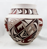 Native American Vintage Hopi Poly Chrome Pottery Jar, by Joy Navasie, Frog Women (1919-2012), Ca 1980's, #1494 Sold