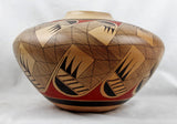 Native Amerian Vintage Hopi Poly Chrome Pottery Jar, by Clinton Polacca Nampeyo, Ca 1900's, #1497 SOLD