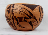 Native American, Vintage Hopi Poly Chrome Pottery Bowl, by Kathleen Collateta, Ca. 1970's-1980's,  #1493 SOLD