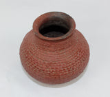 Native American, Prehistoric, Anasazi Corrugated Redware  Olla, CA 1000-1600 AD,,#1504 S"OLD