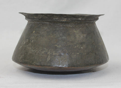 Small Historic Hand Formed Omani Bedouin Copper Cooking Pot, Ca Early 1900's, #1514