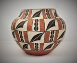 Native American, Vintage Acoma Polychrome Pottery Olla, Ca 1950's, #1672 SOLD