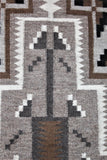 Mary C. Henderson, Exceptional Vintage Two Grey Hills, Navajo Weaving, Ca 1970's C 1747. SOLD