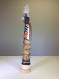 Native American, Kachina with Feather Head Dress, Ca 1990, #1241. Erin will sell on her end.