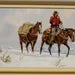 Western Artist: Ron Stewart, Water Color Painting, "Packing Memories", CA 1977, #724