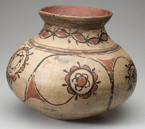 Native American Santo Domingo Pottery Drum Jar #31