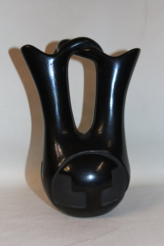 Native Wedding Vase : Santa Clara Pottery Wedding Vase Signed by Ramona Sisneros #13 SOLD