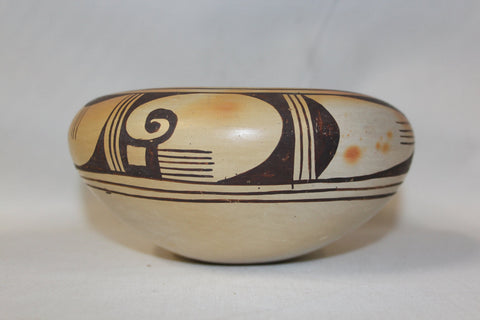 Native American Pottery : Fine Native American Hopi Pottery Bowl, by Lena Charlie #57 Sold