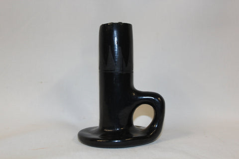 Candlestick : Excellent Native American San Ildefonso Black Ware Candlestick by Maria and Julian Martinez #212 Sold