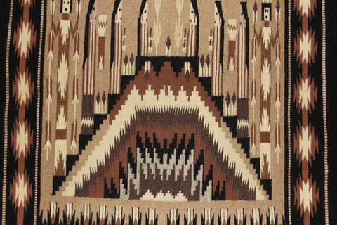 Navajo : Extremely Fiine, Navajo Yei Textile by Sally Simpson #180 SOLD