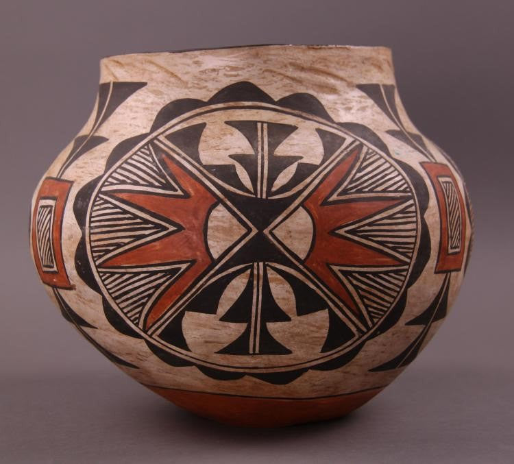 Native American : Vintage Native American Acoma Polychrome Olla #245