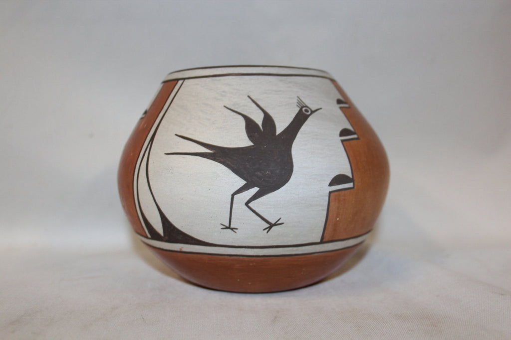 Pottery : Primo Rare Zia Polycrome Pottery "Bird Jar" by Candelaria Gachupin #263