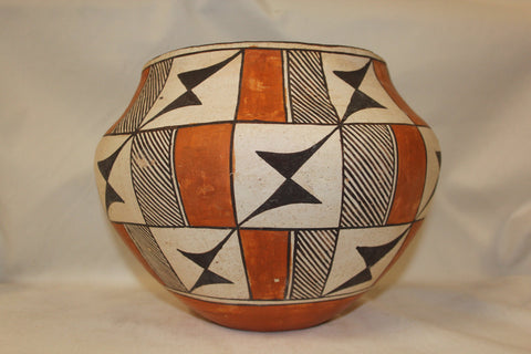 Vintage Pottery : Beautiful Vintage Acoma Polychrome Pottery Olla #273