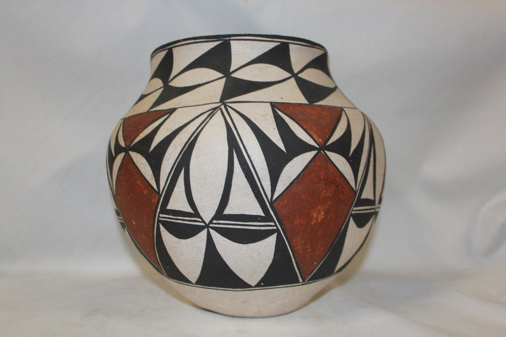 Vintage Pottery : Very Nice Vintage Acoma Polychrome Pottery Olla #278