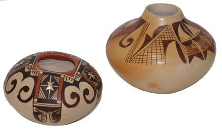 Hopi Pottery :  2 Very Good Hopi Pottery Jars By Adelle Nampeyo #292