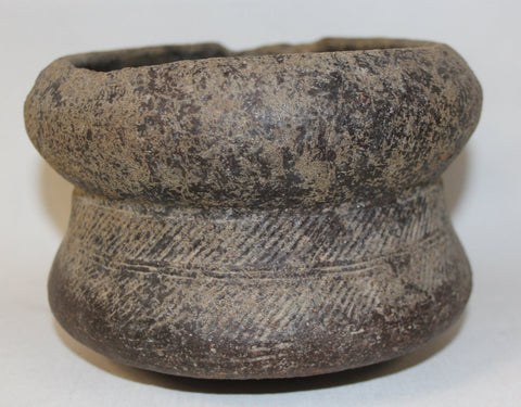 Black Pottery : Historic Black Pottery Pot from the Ayuthaya Ruins Outside of Bangkok, Thailand #422 Sold