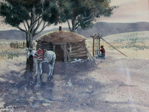 Ron Stewart " Work and Rest", Ron Stewart, Western Artists, #168