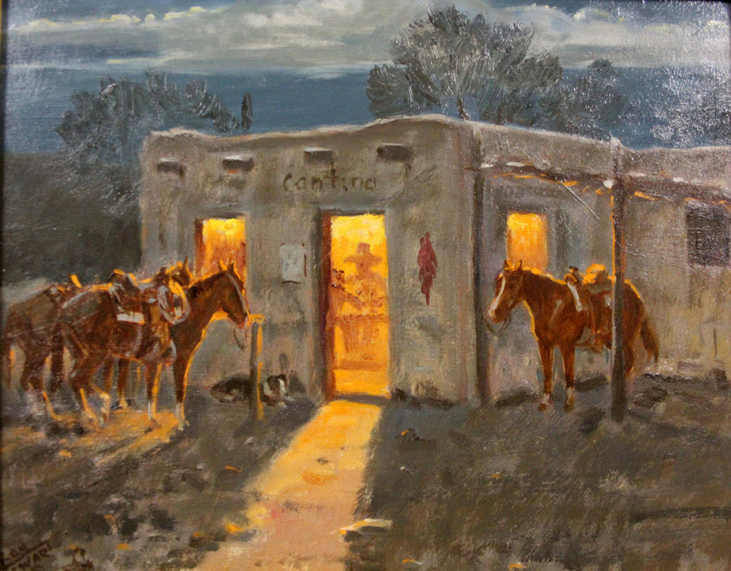 Original Oil Painting : Ron Stewart Oil Painting, Original Ron Stewart Oil, "Good Times" Signed Ron Stewart Western Art, Ron Stewart