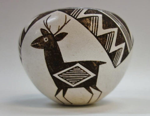 Lucy M. Lewis (1898-1992); Acoma Pottery Vessel, #696