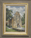 Jim Schaeffing Oil Painting, Titled, "Mission Espanda Church San Antonio, TX", #C 1716