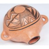 Native American, Betty Nevakuku (Hopi, 20th Century) Award Winning Pottery Canteen CA 1986, #1691  SOLD