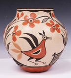 Native American, Zia Polychrome Pottery Olla, by Elizabeth Medina, Ca 1970's, #1609 SOLD