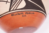 Native American, Zia Polychrome Pottery Olla, by Elizabeth Medina, Ca 1970's, #1609 SOLD