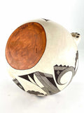 Native American Vintage Acoma Mimbres Polychrome Pottery Canteen, by Wanda Aragon, 1992, #1547 SOLD