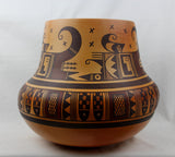 Native American Extraordinary Large Traditional Hopi Poly Chrome Pottery Jar, by Dee Setalla, # 1545 Sold