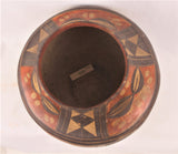 Native American Historic Acoma Geometric Polychrome Olla #42