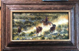 Contemporary Western Art, "Ponies of the Rimrock", by Kelly Donovan # C 1586. SOLD