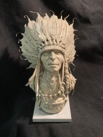 James Regimbal's Rare and Original Clay Models, "American Horse Sioux", C 1676