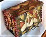 Outstanding Historic Painted Parfleche box, CA 19th Century, #C1752