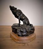 Western Bronze Sculpture, "Winter Song" by Jeff Wolf, Limited Edition 3 of 60, 1998, #C 1643 Sold out