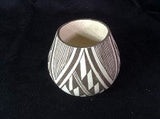 Native American Vintage Mini Acoma Pottery by M. (Miranda)  Leno, Ca 1960's, #1228